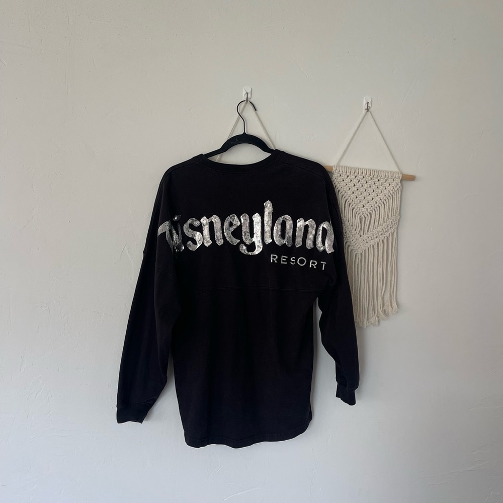 Disneyland Parks black sequin spirit jersey